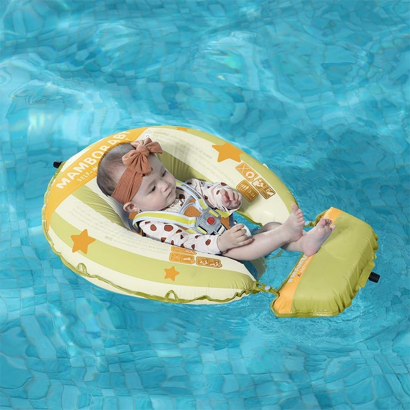 MAMBOBABYFLOAT Mambobaby Float Deluxe Baby Pool Float: Safe & Comfortable Swim Trainer for Infants & Toddlers, Non-Inflatable Design, UV Protection Canopy, Fun Water Experience for Ages 3-24 Months - Image 4